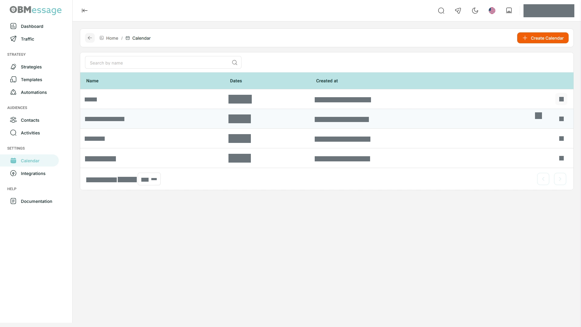 Calendar: omitted-date lists